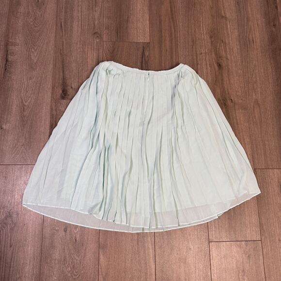 J Crew Pleated Chiffon Knee-Length Skirt US Women's 4 New - Picture 4 of 7